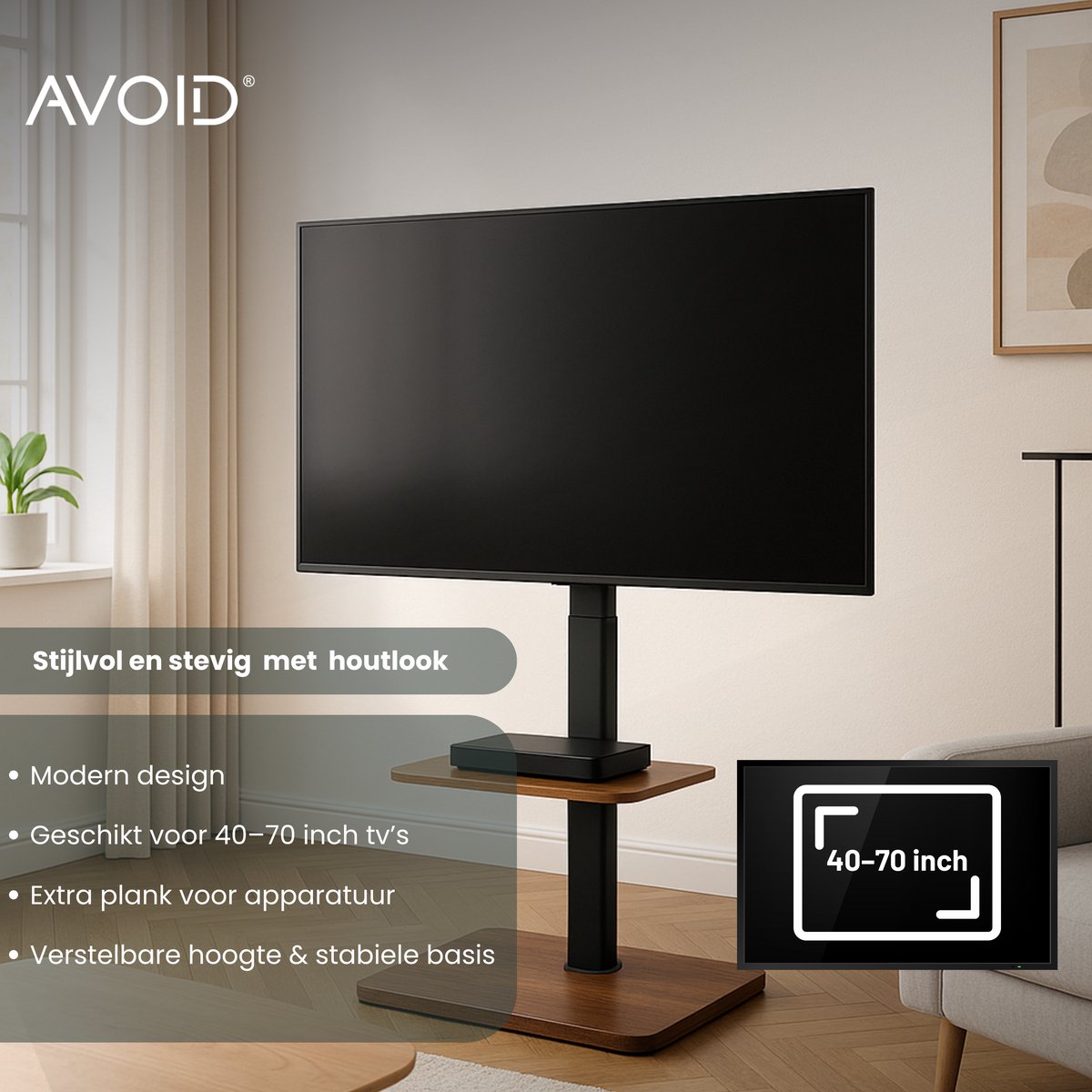 Tv-beugel FSH25-G2 Black - Avoid B.V Tv-beugel FSH25-G2 Black - Avoid B.V