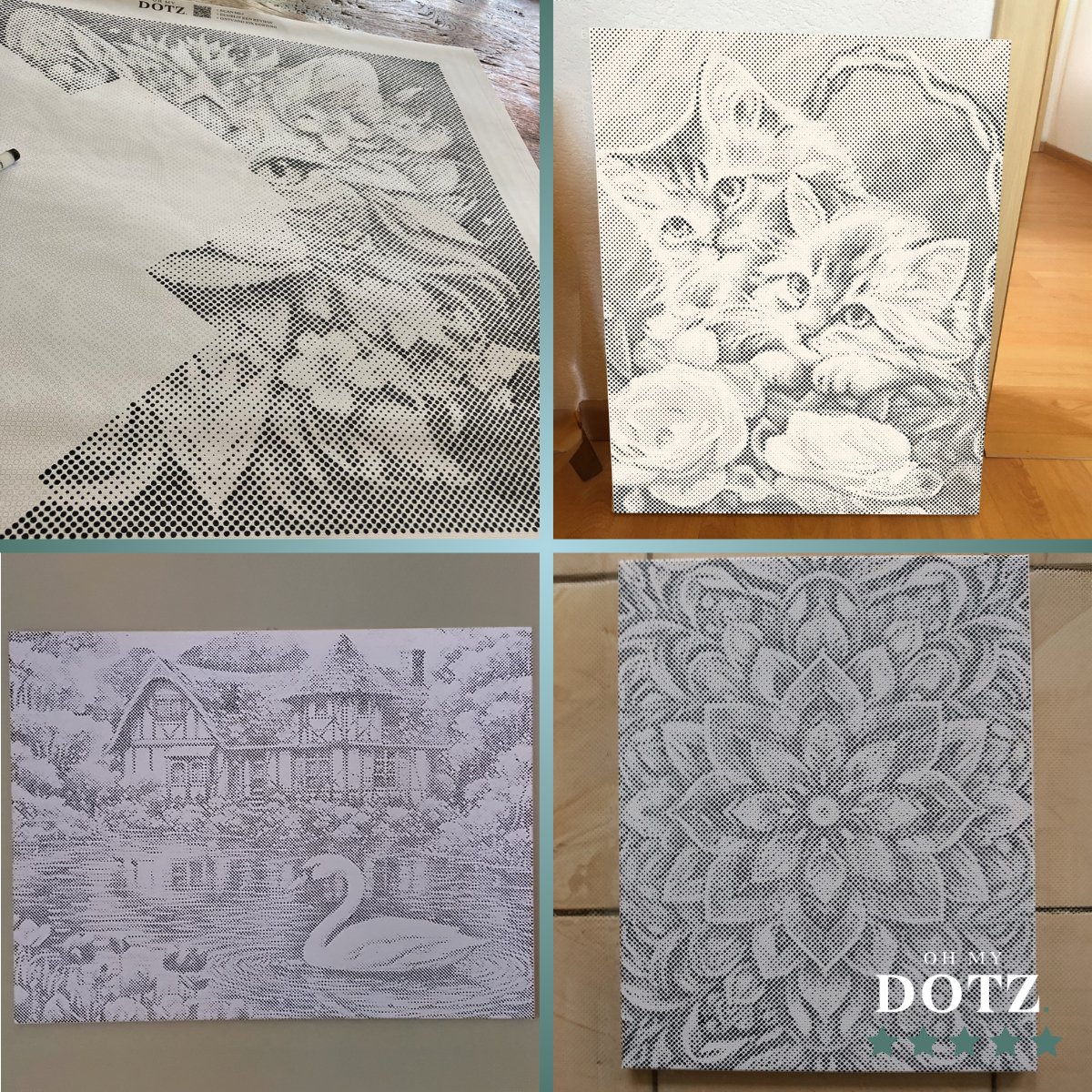 Prachtige Vlinders | Dot painting | 30x40cm | Dot painting | Oh My Dotz | Dots stippen | Diamond painting & Schilderen op nummer alternatief | Happy hobby — afbeelding 2