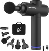 Northwall Massage Gun Professioneel Prime - Massage Pistool Inclusief Koffer en 6 Opzetstukken - Krachtig en Draadloos Sport en Relax Massage Apparaat - Massageapparaten
