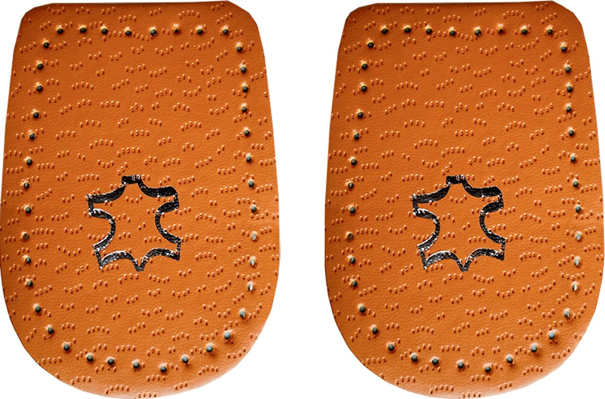 Sodrai Leren Hakverhoger 1 cm | Maat 41 - 46 | Hielspoor | Met Plakstrip | Hakverhoger | Hielverhoger | Gelzolen | 2 Stuks 1 Paar