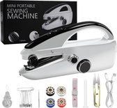 Bol.com Mini Naaimachine - Handnaaimachine - Ideaal voor Reizen & Snelle Reparaties - Draadloos Sewing Machine - Compact - Met A... aanbieding
