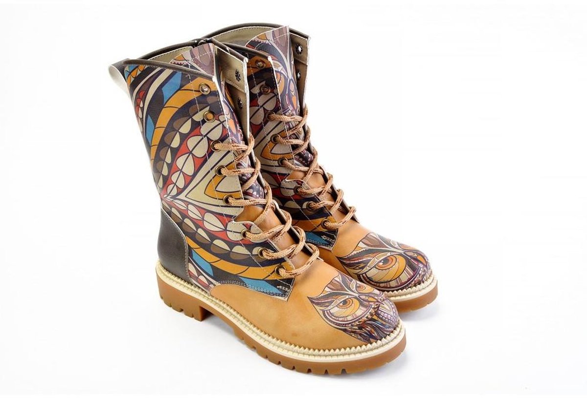 GOBY Bohemian Vibes Dames Veterboots Handgemaakt Vegan Leer
