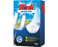 Blink Vaatwasserzout – 2 KG – Kalkbescherming voor vaatwerk en machine – Grofkorrelig en goed oplosbaar