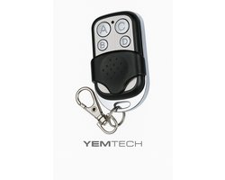 Yemtech® Vervangende handzender - Alternatieve Handzender - 433 MHz fixed code - Afstandsbediening - Garagedeur motor opener - Garagepoort Opener - Fixed code -50 tot 80 m Bereik