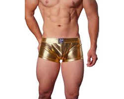 Heren Boxershort Goud - Sexy heren boxershorts erotiek - Trendy clubwear boxer mannen - Sexy men's boxer gold - maat L/XL