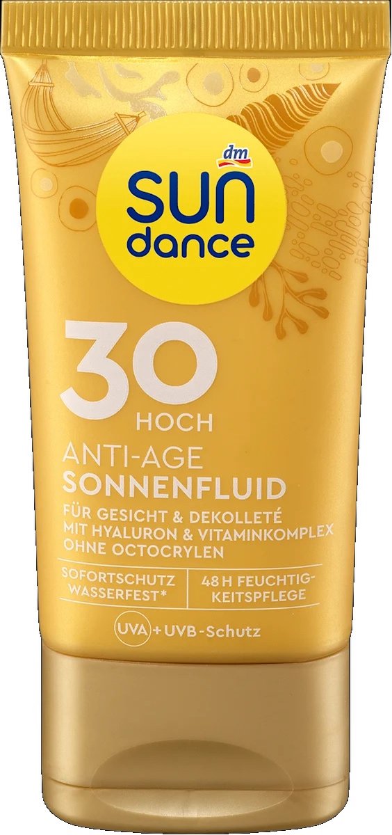 SUNDANCE Zonnebrand voor het gezicht SPF 30 - Anti Age Zonnebrand - Zonnebrand gezicht SPF 30 - Zonnebrandcreme met hyaluron