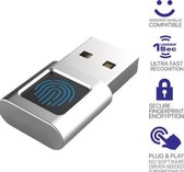 Lecteur D'empreintes Digitales USB - Reconnaissance 0,5 Sec - Jusqu'à 10 Empreintes - 360° - Sécurité Windows - 5