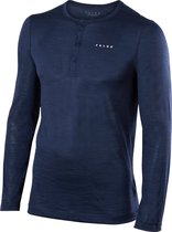 FALKE Silk Wool Longsleeved Shirt Heren 33421 - Blauw 6116 space blue Heren - XXL