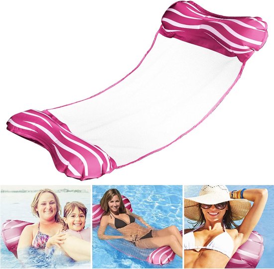 Water hangmat - Luchtbed voor in het water - Inclusief pomp - 2 stuks