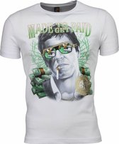 T-shirt - Scarface Made To Get Paid Print - Wit