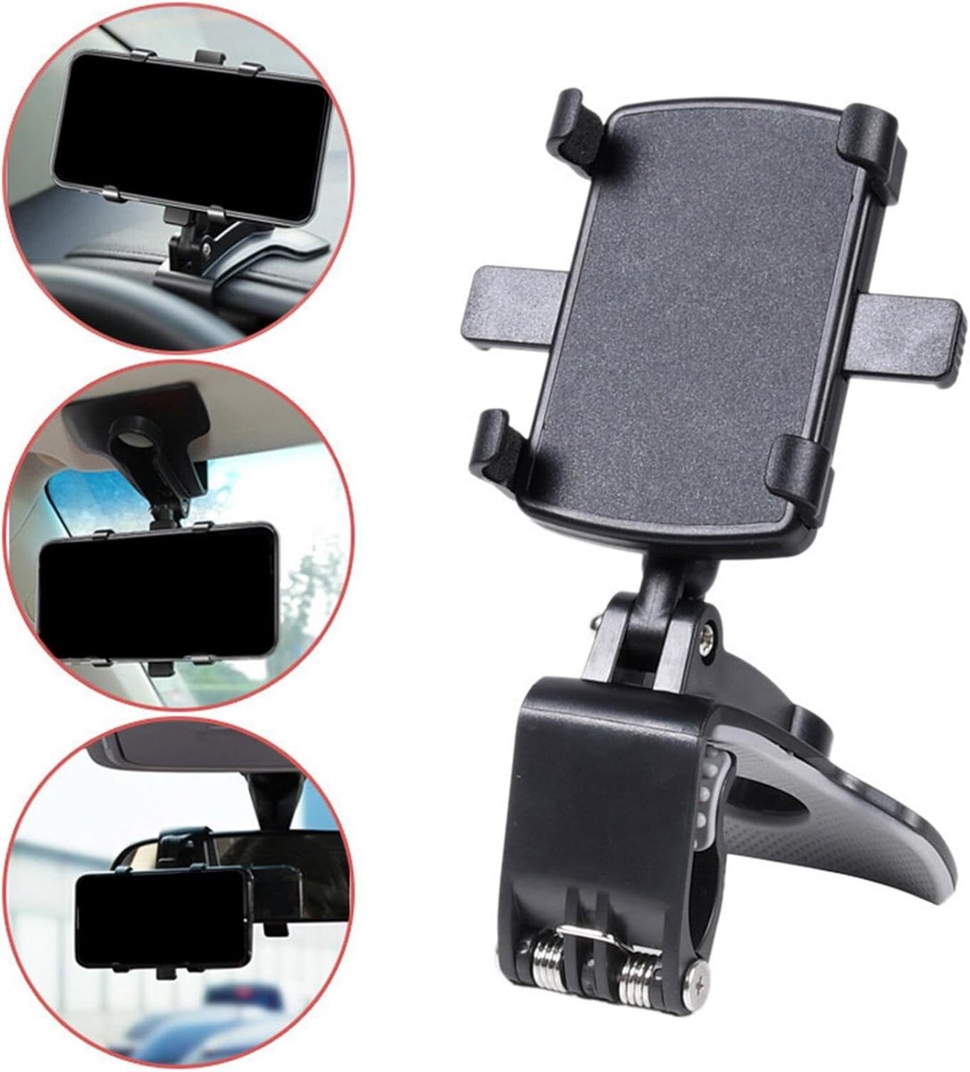 Joiride - Telefoonhouder Auto - GSM Houder - Smartphonehouder - Smartphone Houder - 360° Rotatie - DASHDOCK