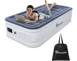 Air Mattress Self-Inflating with Integrated Electric Air Pump - Inflatable Bed for Camping and Guests