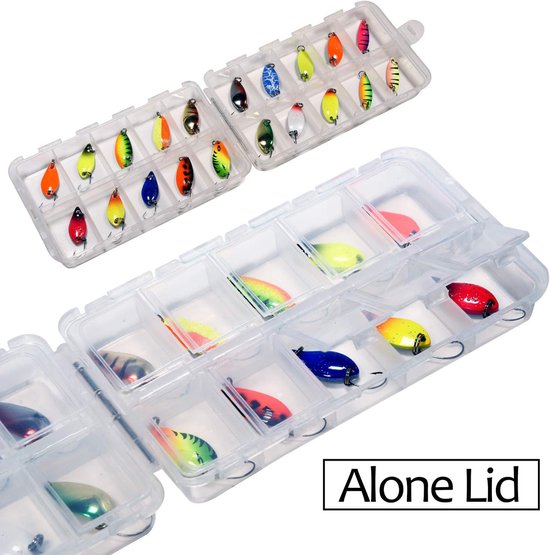 Spoons Forelset, knipperlichten, visaas, spinner forel, kunstaas, 20 stuks — afbeelding 4