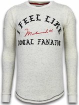 Longfit Sweater - I Feel Like Muhammad - Beige