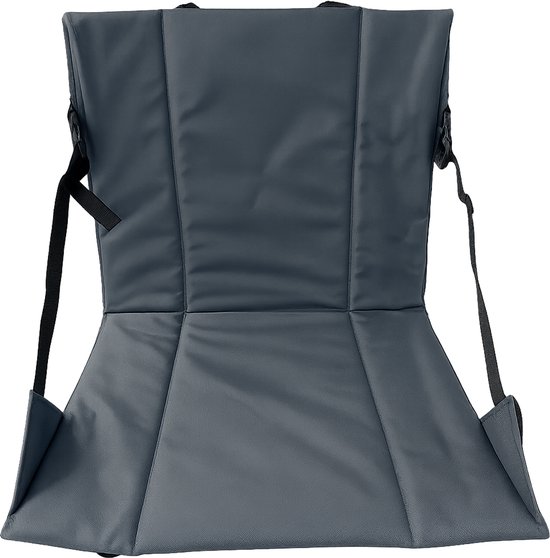 Vouwstoel / kussen - Grijs - Campingstoel - Festival - Picknick - Strandstoel - Folding Chair - Klapstoel - Outdoor - Waterdicht