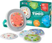 TIMIO Player + 5 Disks - Starter Kit | Oplaadbaar | Interactieve Educatieve Audio-Speler | Speelt Kinderliedjes, Verhaaltjes & Sprookjes | Leert Letters, Getallen, Kleuren, Dieren & Woordjes | Met Geluid & Quizvragen | Incl. 8 Talen NL/FR | 2-6 Jaar