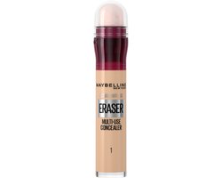 foto van Maybelline New York - Instant Anti Age Eraser 01 Light - Verhult donkere Kringen in 1 swipe - Met Ingebouwde Applicatiespons - Beige - 6,8 ml