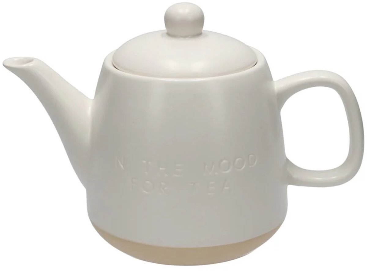 JENS Living MOOD FOR TEA Theepot - 24 x 13 x 16,5 cm - 1L - Wit