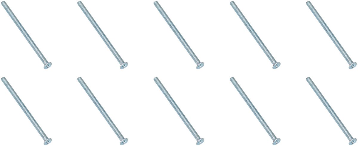 10X Metaalschroeven Verz. P.Verz.Kop M3x60