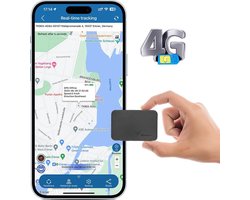 4G Mini GPS Tracker - Real-time tracking - GPS Tracker Auto - GPS Tracker Fiets - GPS Tracker Kind - Volgsysteem - LIVE APP IOS/ANDROID – Geofence - Trilalarm - 1500 mAh batterij - Maand/Jaar Abonnement - Abonnement vereist