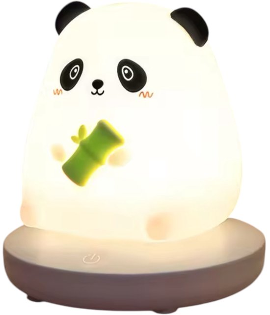 Stone Art - LED Panda Nachtlamp - Dimbaar & Oplaadbaar - Siliconen Kinderlamp - Draadloos - Cadeau voor Kinderen van Merkloos — afbeelding 2