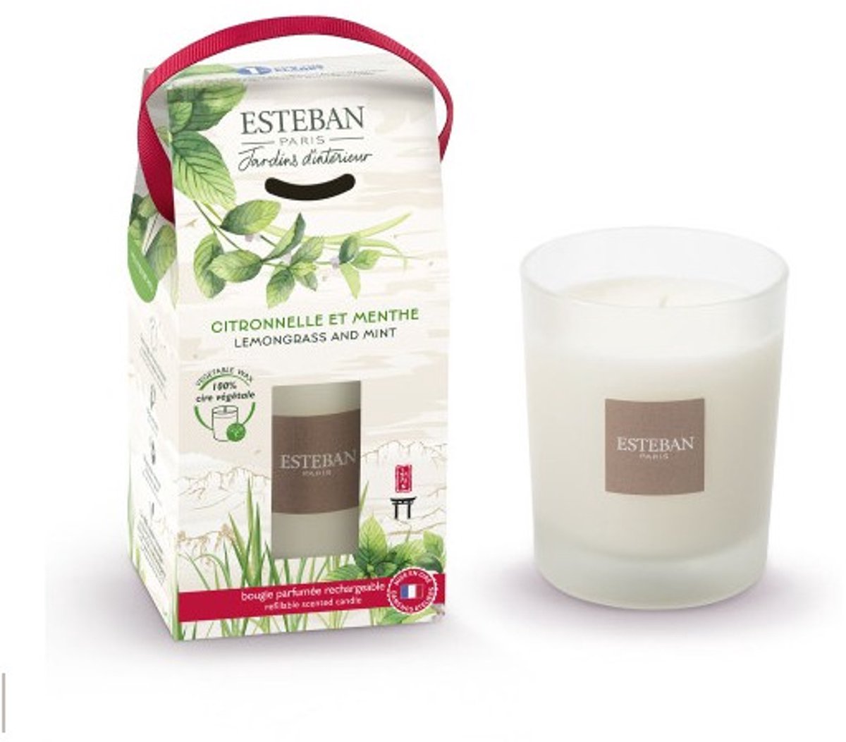 Esteban Citroengras en Munt Geurkaars 180gr