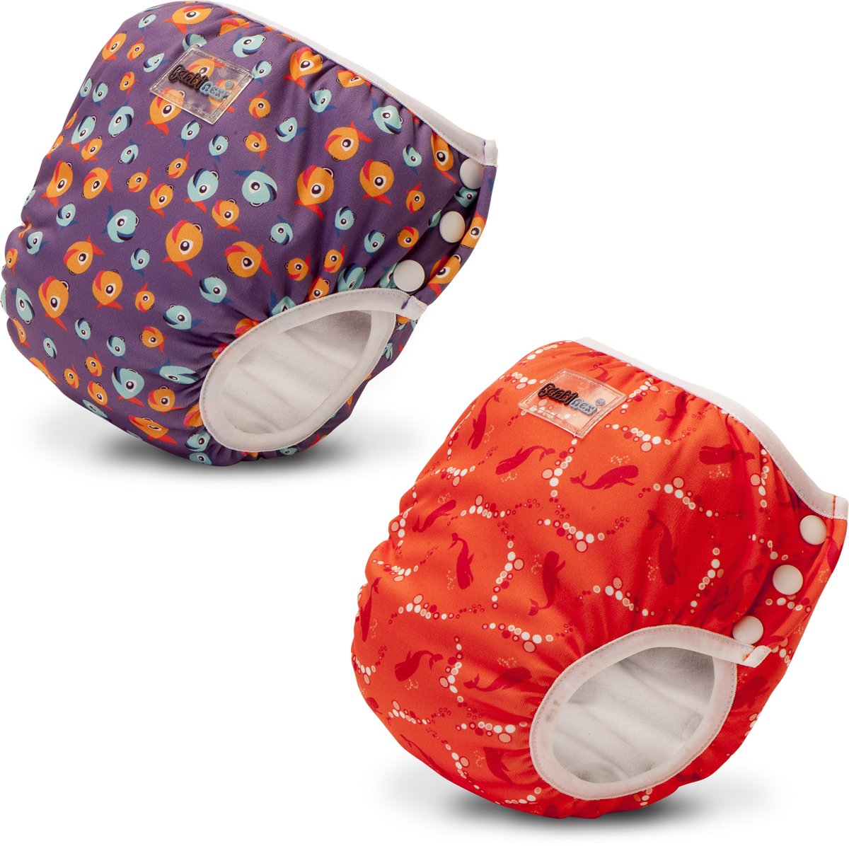 Goedkoopste Bambinex Lucky Purple Bubble - Zwemluier/oefenbroekje - XS - Oeko tex - Drukknopen - Milieuvriendelijk