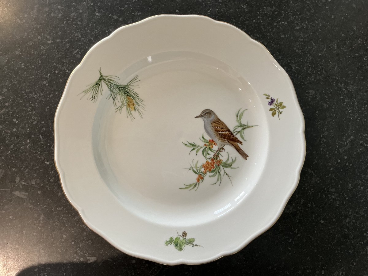 Meissen decoratief wandbord Vogel