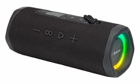 Foto: Denver bluetooth speaker draadloos lichteffecten muziek box aux tws pairing btv223b