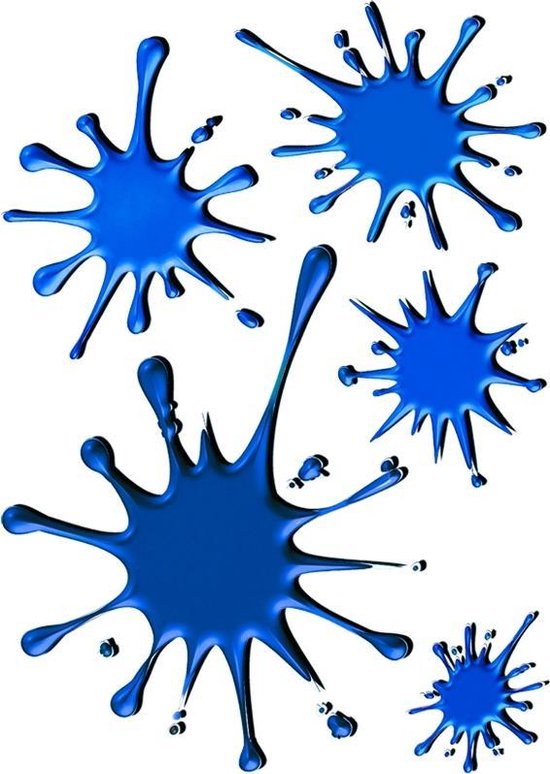 Foglio Adesivi AutoStyle | 5 Pezzi - Blu, 25x17,5 Cm Per Personalizzazione Auto