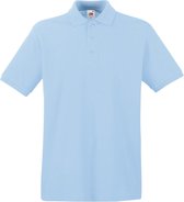 Fruit of the Loom Premium Polo Shirt Sky Blauw XL