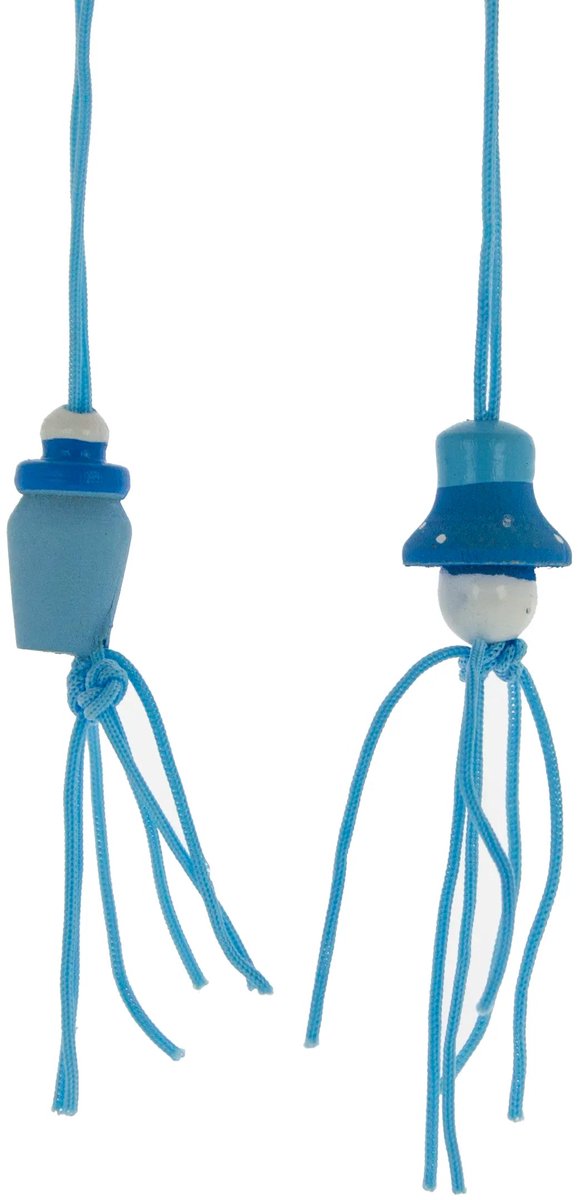 Gelukshanger Babyflesje en Speentje Blauw – 10 st