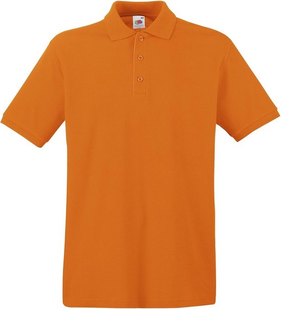 Fruit of the Loom Premium Polo Shirt Oranje S
