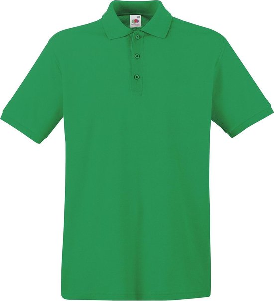 Polo vert Fruit of the Loom à boutons