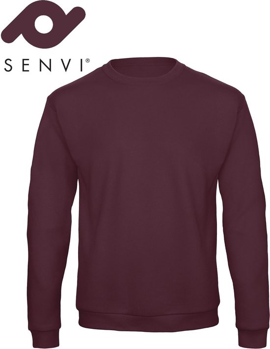 Foto: Senvi basic sweater kleur burgundy maat l 