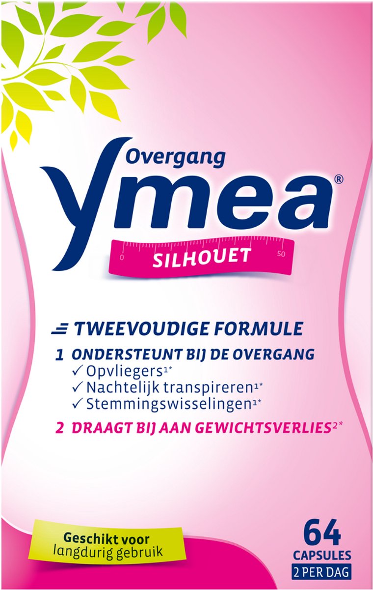 Goedkoopste Ymea Overgang Silhouet - Voedingssupplement overgang - Overgang tabletten - 64 capsules