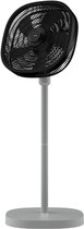 Dynter Staande Ventilator - Statiefventilator - Roterende ventilator - In hoogte verstelbaar & opvouwbaar (80 tot 125 cm) - Draaibare kop - Krachtig en geruisloos - Grijs - Diameter: Ø46.5 cm (AV25G)