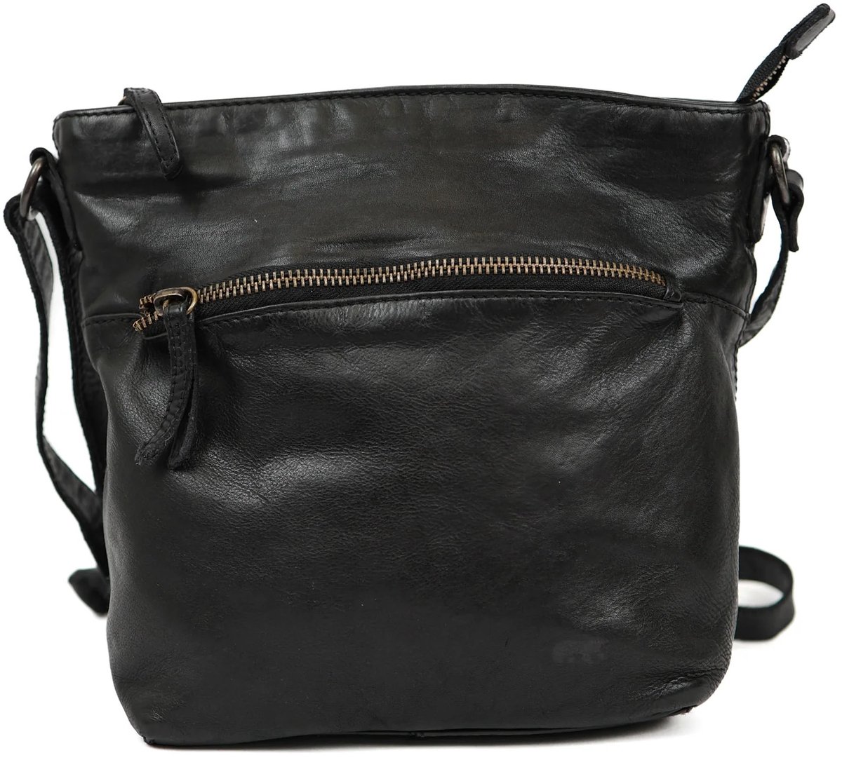 Bear Design Nancy Crossbodytas Medium Dames - Leer - Zwart