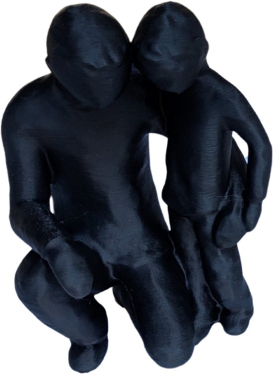 Moeder dochter metalen sculptuur cadeau | Officiële -site