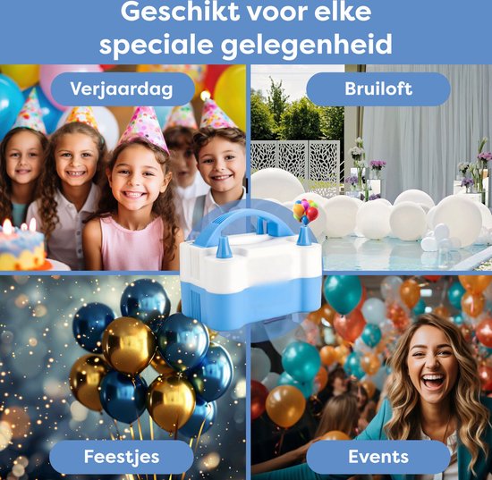 Elektrische Ballonpomp Blauw | Daily Style