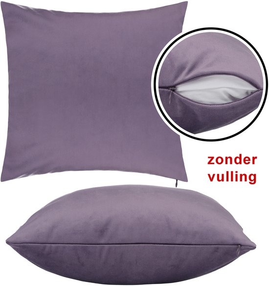 Housse de coussin Barbons 50x50, lot de 2 housses de coussin, taie d'oreiller