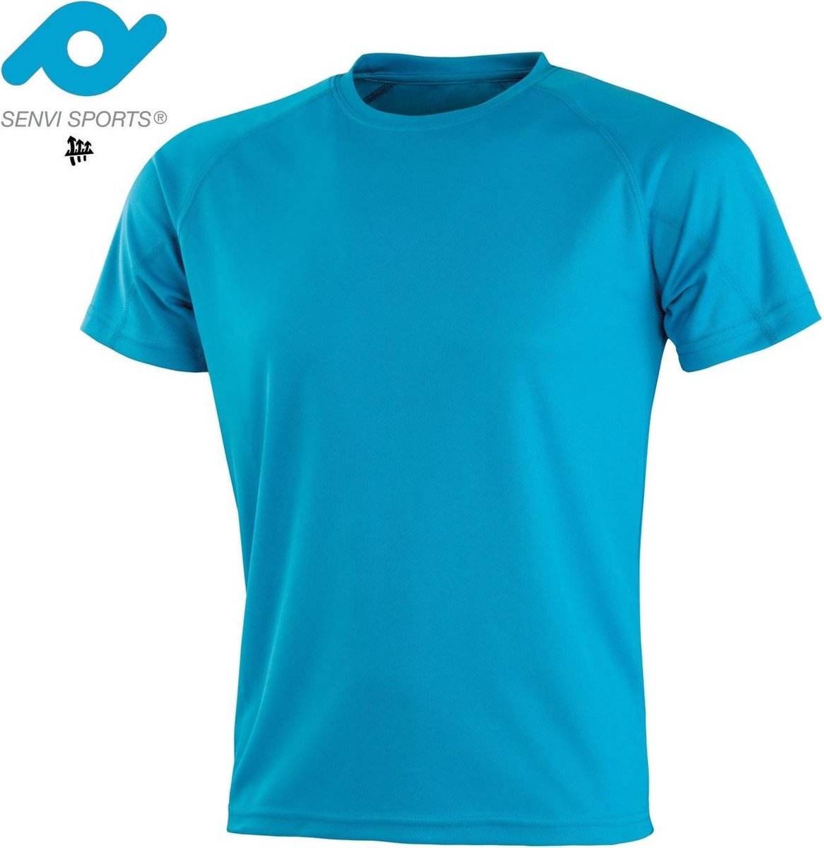Senvi Sports Performance T-Shirt- Turquoise - XXS - Unisex
