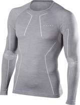 FALKE Wool Tech Longsleeved Shirt Heren 33411 - Grijs 3757 grey-heather Heren - L