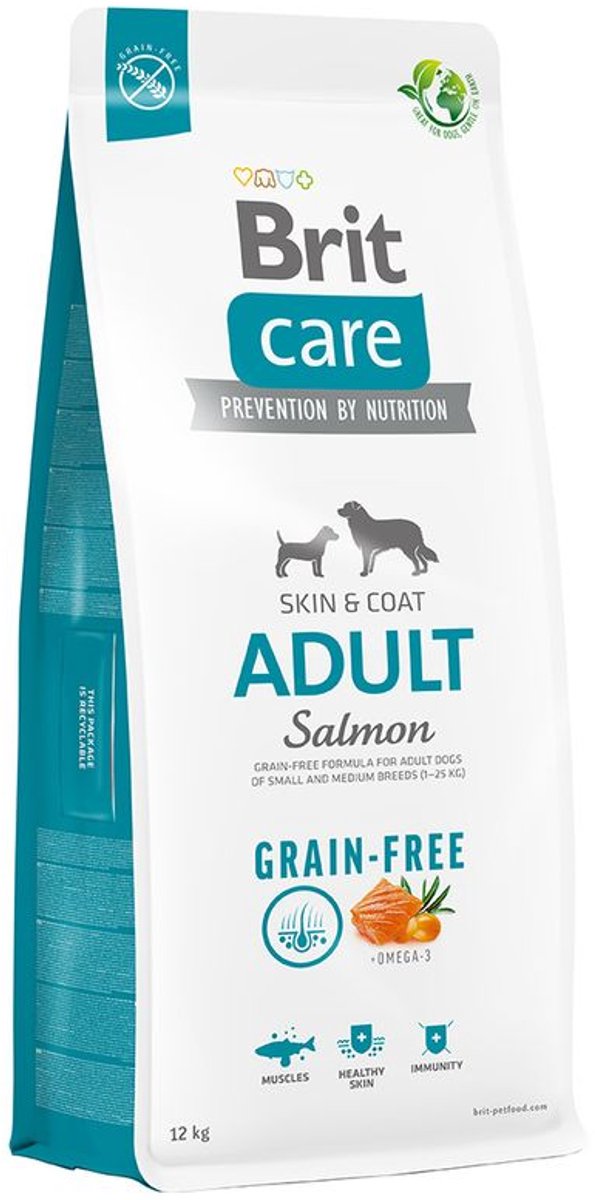 Brit Care Grain Free Adult Salmon & Potato 12 kg - Hond
