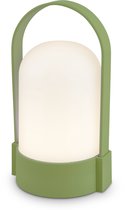 B.K.Licht Asa - Oplaadbare Tafellamp - snoerloze lamp - dimbaar - kampeerlamp - tentlamp - 50 Lm - voor binnen en buiten - 9 x 8 x 15,5 cm - mintgroen