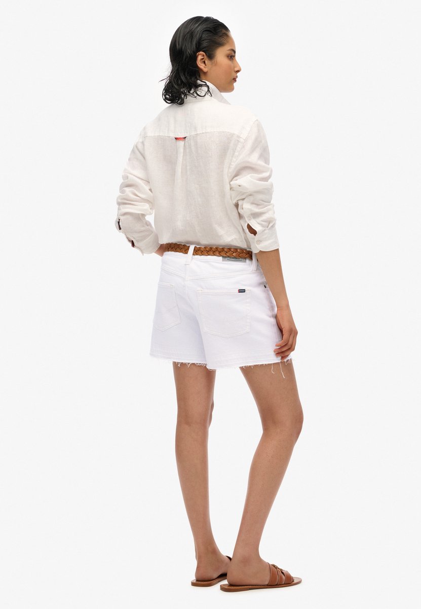 Superdry Cut-off short met middelhoge taille Dames Jeans shorts Optic