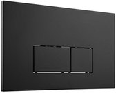 FugaFlow Control plate - panneau de commande pour réservoir encastrable Geberit UP320 - dualflush - boutons rectangulaires - plastique noir mat - Black Friday -