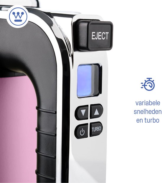Westinghouse - Retro Serie - Handmixer Roze van Westin — afbeelding 4