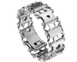 Multifunctionele Armband - Multitool Armband - Outdoor Activiteiten - 29 Gereedschappen - Verstelbaar - Zilver