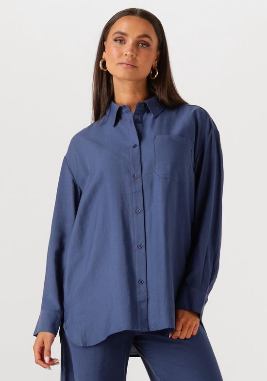 MSCH Copenhagen Mschdisa Shirt Dames - Jurken - Blauw - Maat S/M